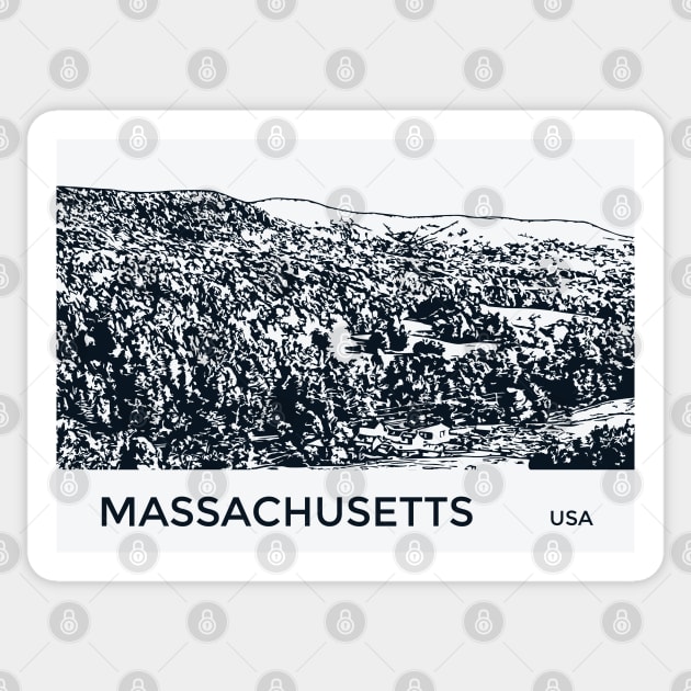 Massachusetts USA Sticker by Lakeric
